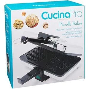 Pancakes Non-stick Pizzelle Baker Press Makes Two 5-Inch Cookies at On... NEW-